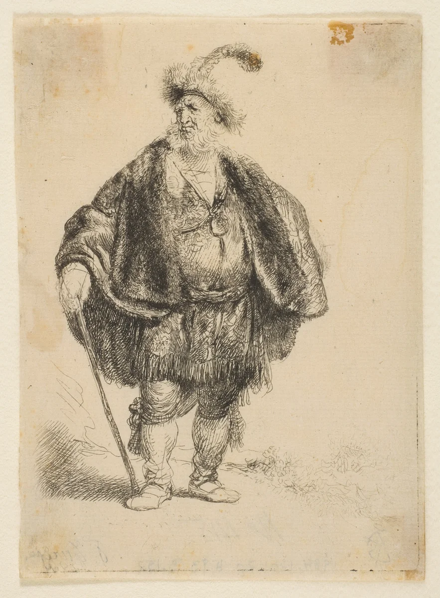 The Persian by Rembrandt van Rijn, print, 1632