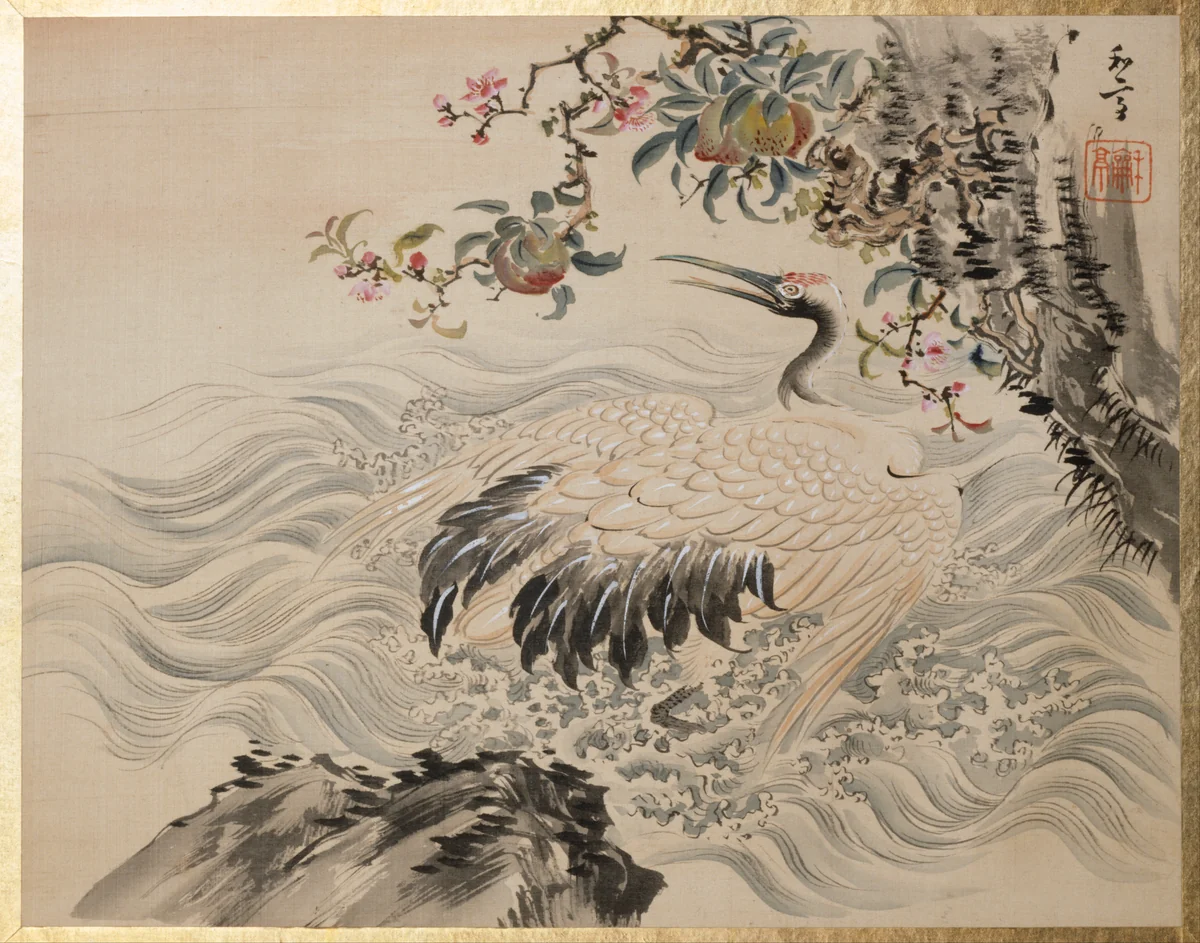 Flowers and Birds by Taki Katei, painting, 1800-1899