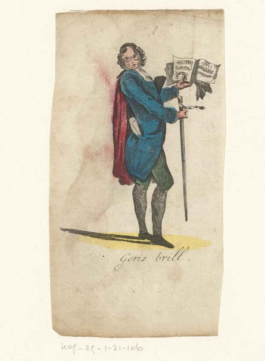 Italiaanse zangleraar by anonymous, print, 1793-1800