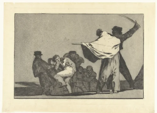 Bekende dwaasheid by Francisco de Goya, print, 1815-1820