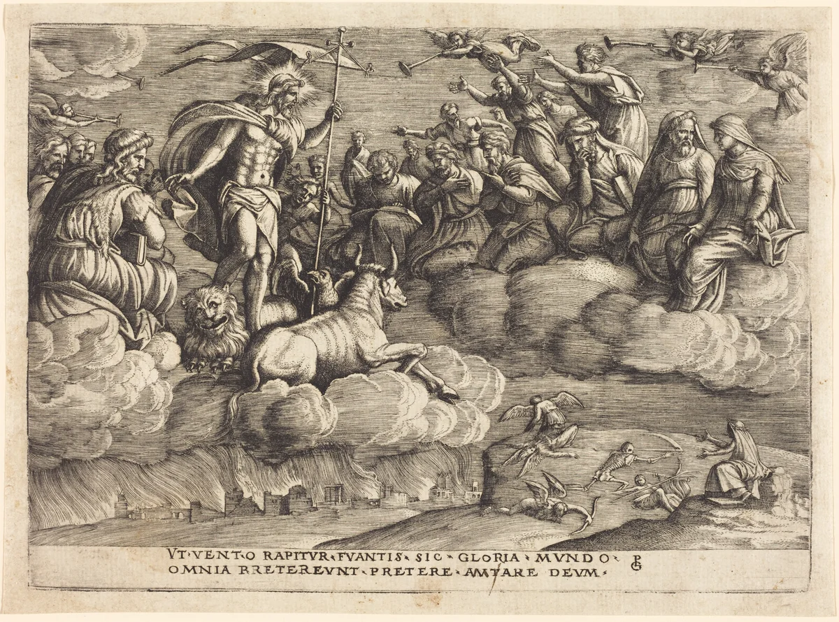 The Triumph of Eternity by Georg Pencz, print, 1534-1544