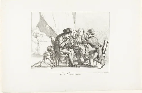 The Consultation by Eugène Delacroix, print, 1820