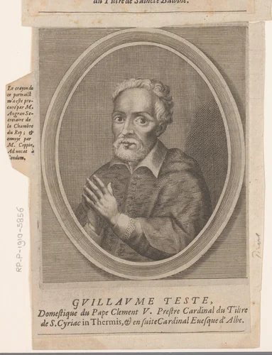 Portret van Guillaume Testa by Etienne Picart, print, 1660