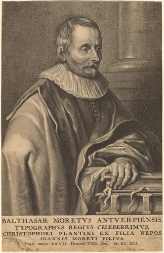 Balthasar Moretus of Antwerp by Cornelis Galle, print, 1576-1650