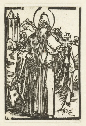 Heilige Antonius by Unknown, print, 1503