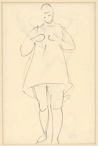 Staande vrouw by Rik Wouters, drawing, 1892-1916