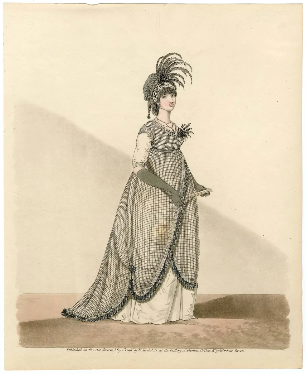 Fashion plate by Nicolaus Heideloff, artwork, 1798