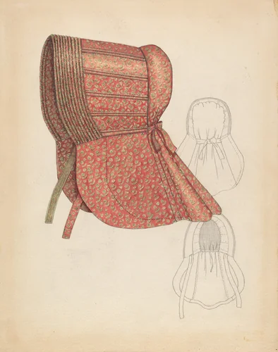 Sunbonnet by Roberta Spicer, index of american design, 1936