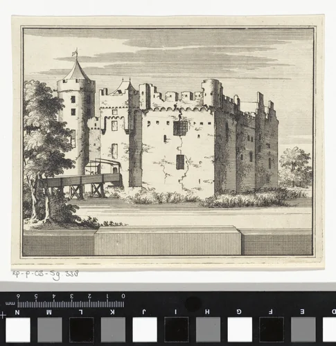 Gezicht op Huis Kronenburg te Loenen aan de Vecht by Jacobus Schijnvoet, print, 1711-1774