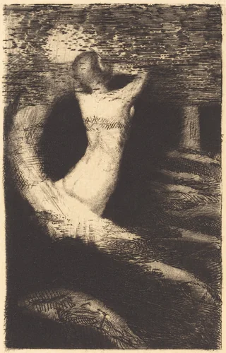 Passage d'une Ame (Passage of a Spirit) by Odilon Redon, print, 1891