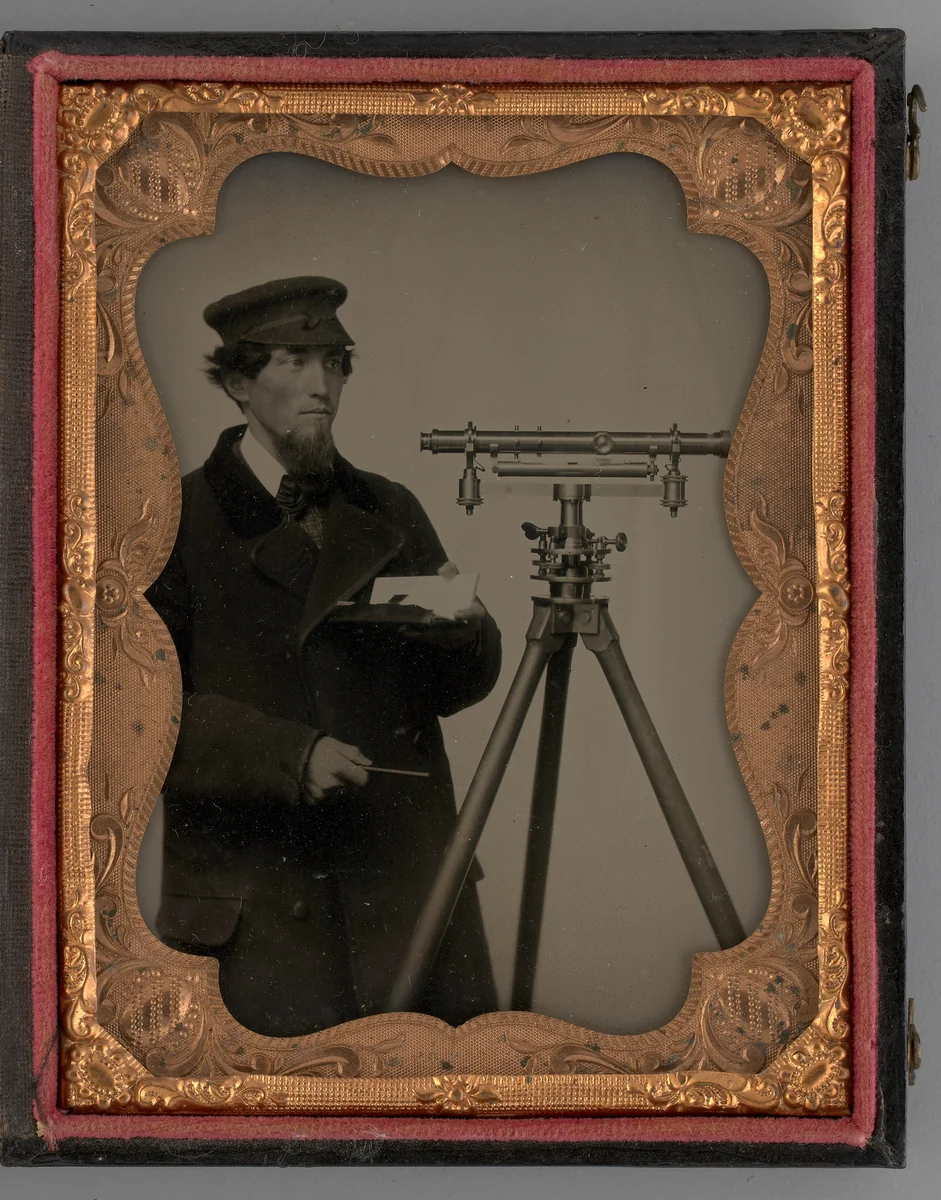 Untitled (Portrait of Surveyor) by Unknown maker, other, 1862