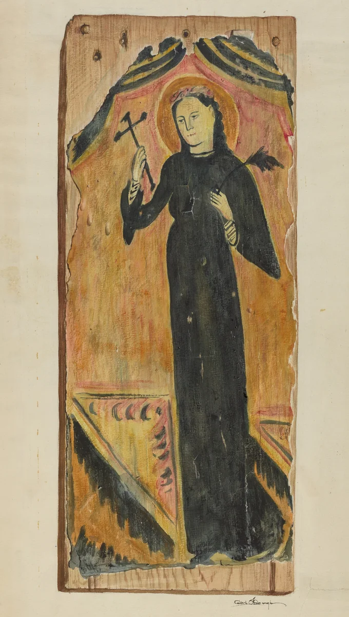 Retablo by Carl O'Bergh, index of american design, 1939