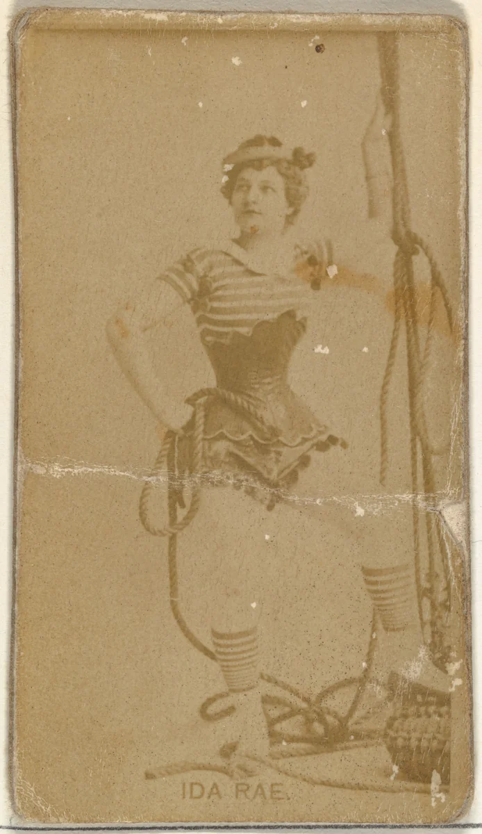Ida Rae, from the Actors and Actresses series (N145-8) issued by Duke Sons & Co. to promote Duke Cigarettes by W. Duke, Sons & Co., photograph, 1890-1895