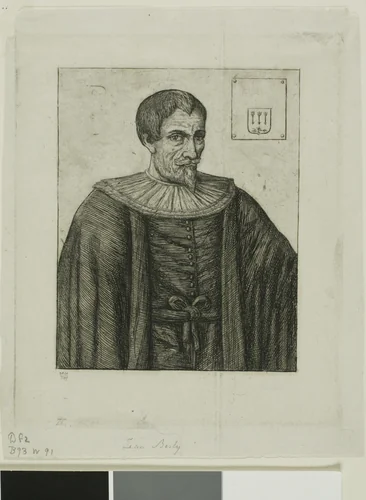 Portrait of Jean Besly, Historian by Charles Meryon, print, 1861