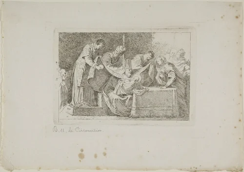 Circumcision by Jean Honoré Fragonard, print, 1763-1764