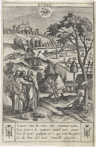 Juni by Jan Gerritsz Swelinck, print, 1624-1645