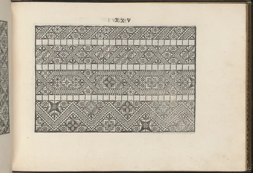 La Vera Perfettione del Disegno di varie sorti di recami, page 13 (recto) by Giovanni Ostaus, book, 1567