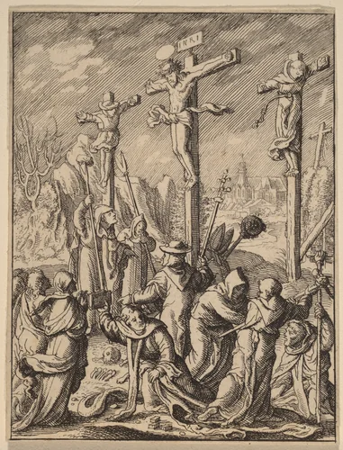 The Crucifixion by Wenceslaus Hollar
Hans Holbein the younger, print, 1607-1677