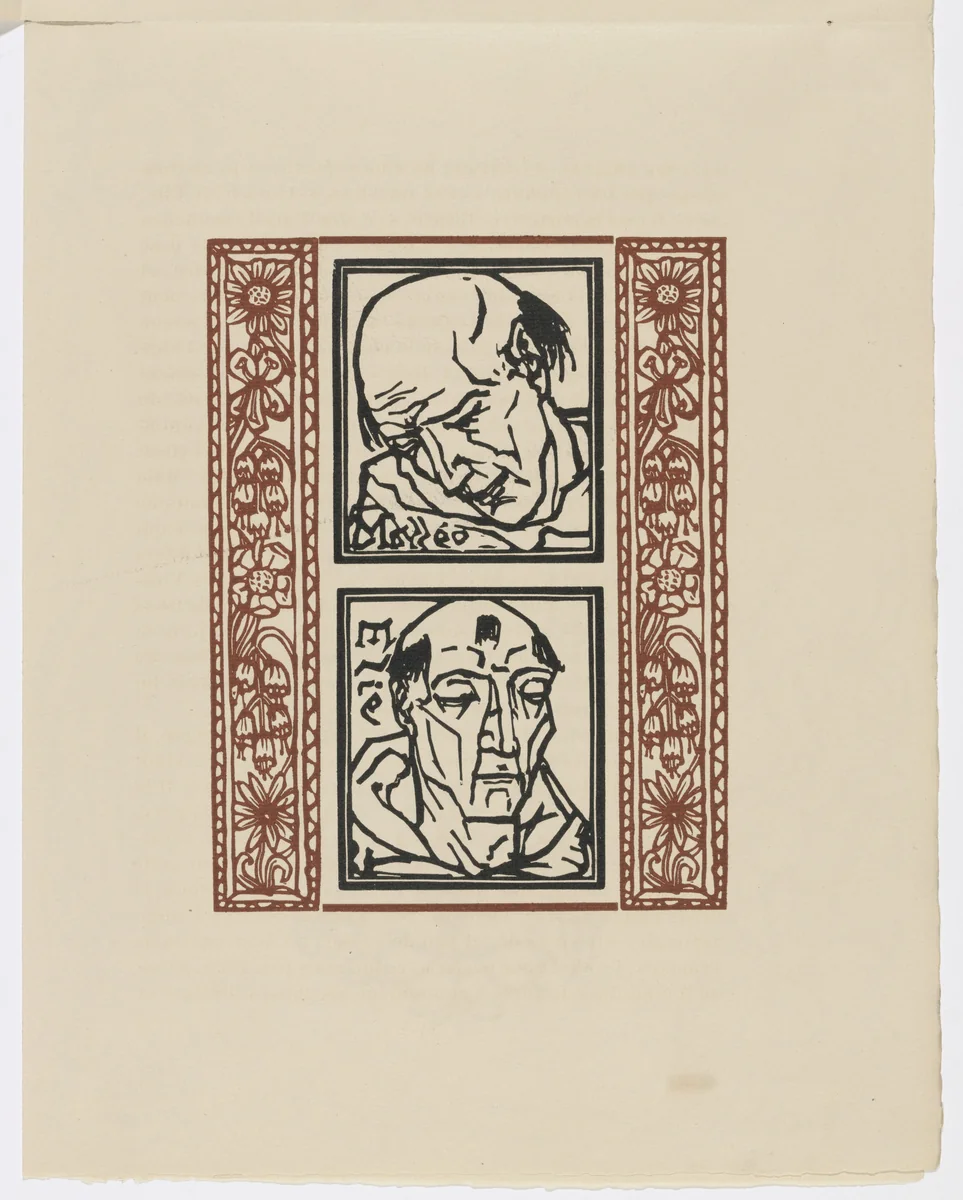 Plate (page 35) from Les Petites Fleurs de St. François (The Little Flowers of St. Francis) by Émile Bernard, illustrated book, 1928