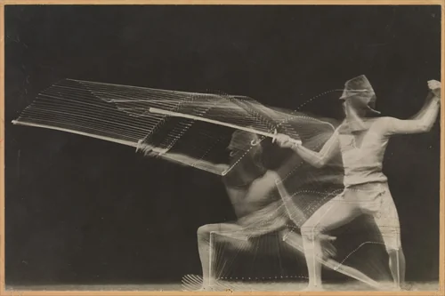 [Fencer] by Georges Demeny, photograph, 1906