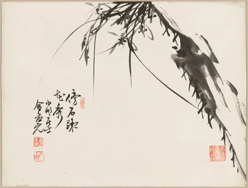 Orchids by Kim Eung-won, painting, 1855-1921