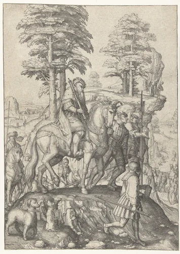 David en Abigaïl by Unknown, print, 1505-1509