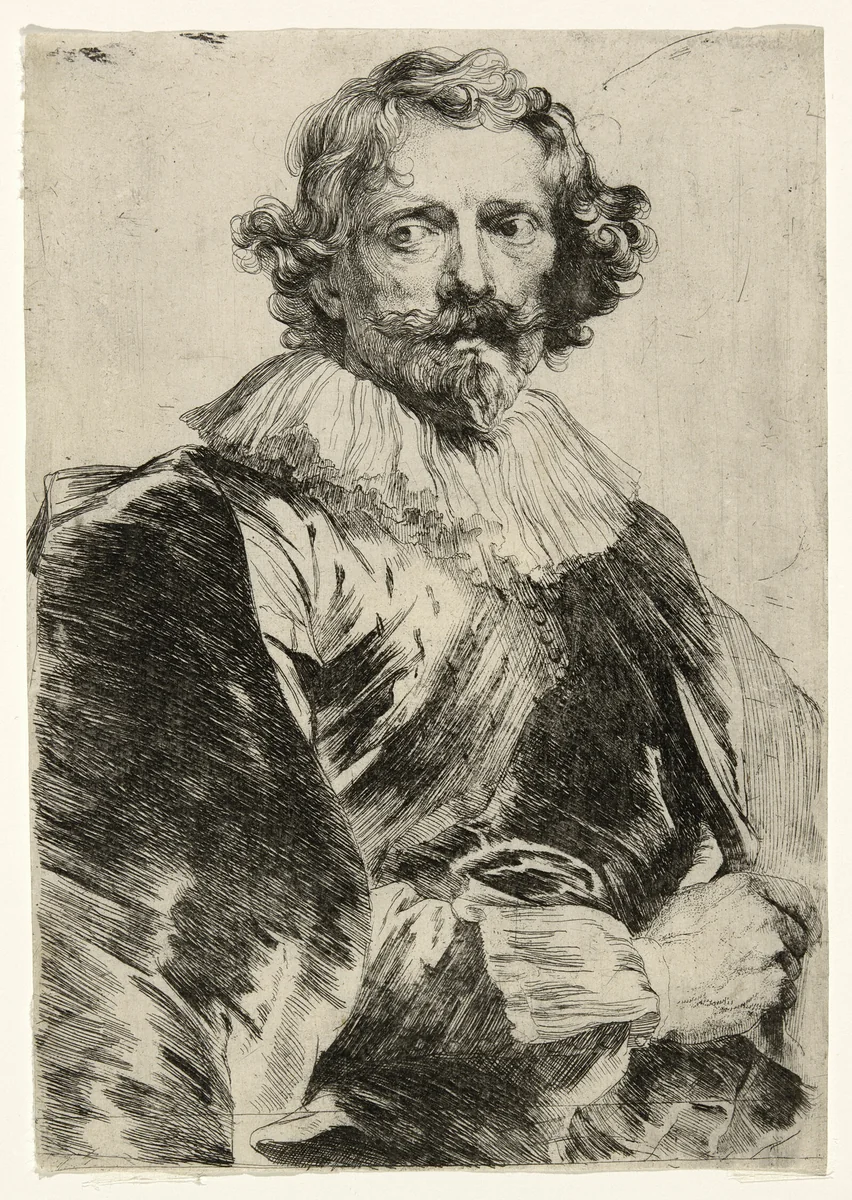 Lucas Vorsterman by Anthony van Dyck, print, 1630-1633
