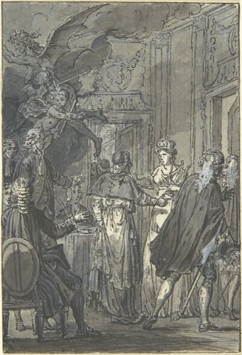 Design for a Book Illustration by anonymous, drawing, 1800-1900