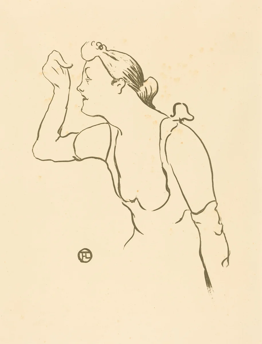 Paula Brébion by Henri de Toulouse-Lautrec, print, 1893