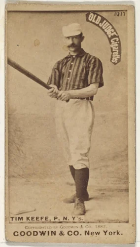Timothy John "Tim" Keefe, Pitcher, New York, from the Old Judge series (N172) for Old Judge Cigarettes by Goodwin & Company, photograph, 1887