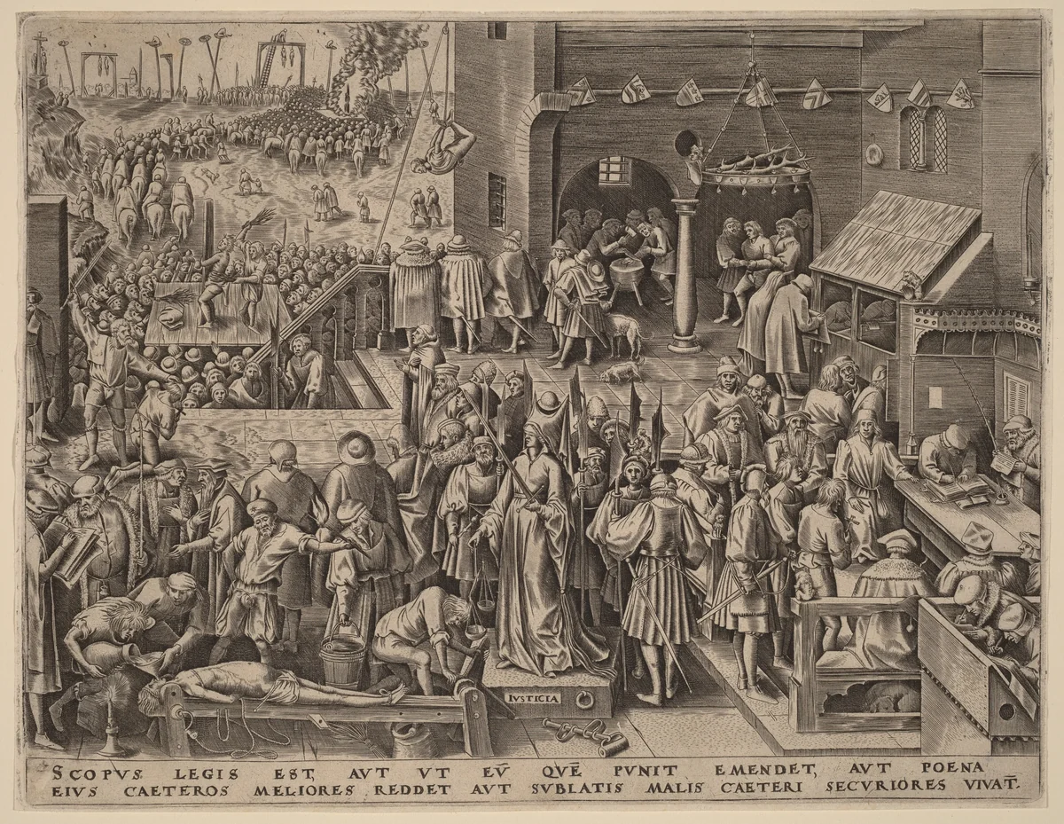 Justice by Philip Galle, print, 1559