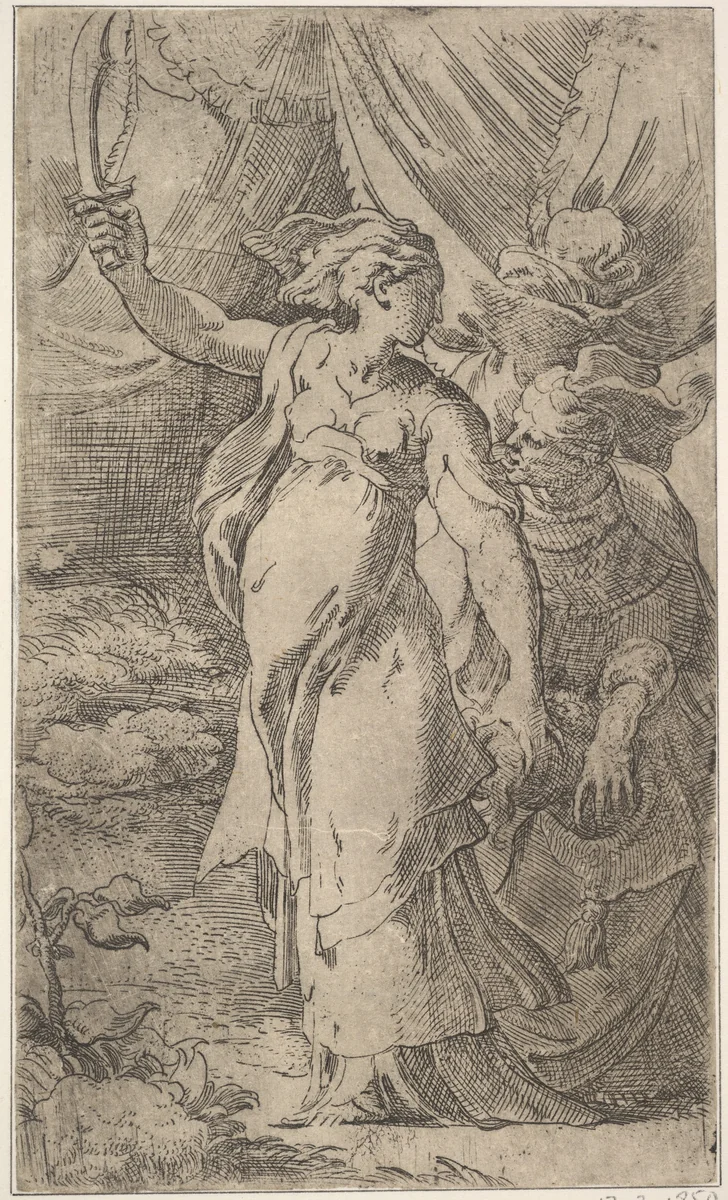 Judith by Parmigianino, print, 1515-1540