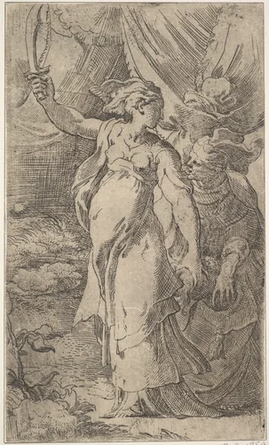 Judith by Parmigianino, print, 1515-1540