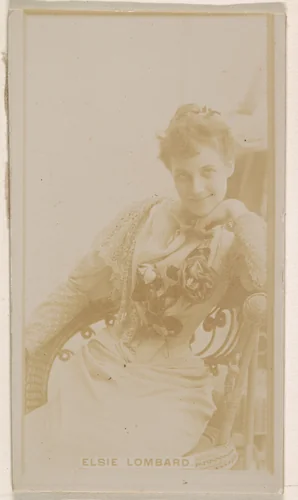 Elsie Lombard, from the Actresses series (N245) issued by Kinney Brothers to promote Sweet Caporal Cigarettes by Kinney Brothers Tobacco Company, photograph, 1890