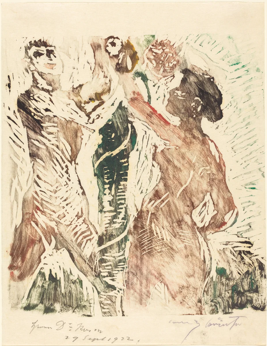 The Fall of Man (Der Sündenfall) by Lovis Corinth, print, 1919