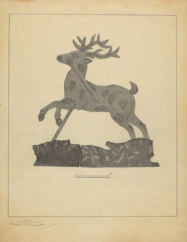 Weather Vane by Bernard Westmacott, index of american design, 1938