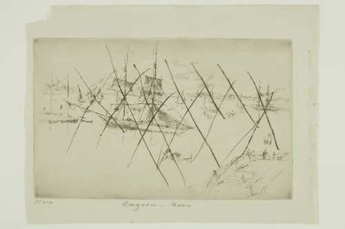 Lagoon - Noon by James McNeill Whistler, print, 1879-1880