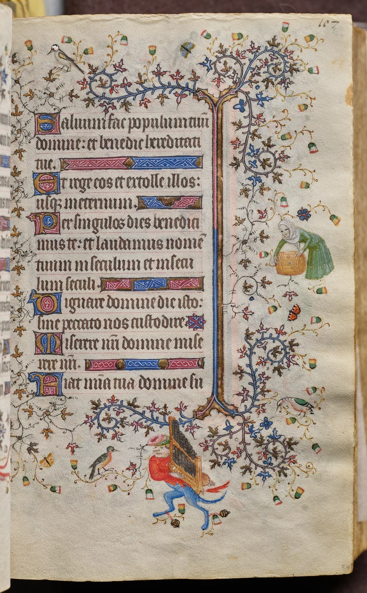 Hours of Charles the Noble, King of Navarre (1361-1425): fol. 54r, Text by Master of the Brussels Initials and Associates, book, 1400-1410