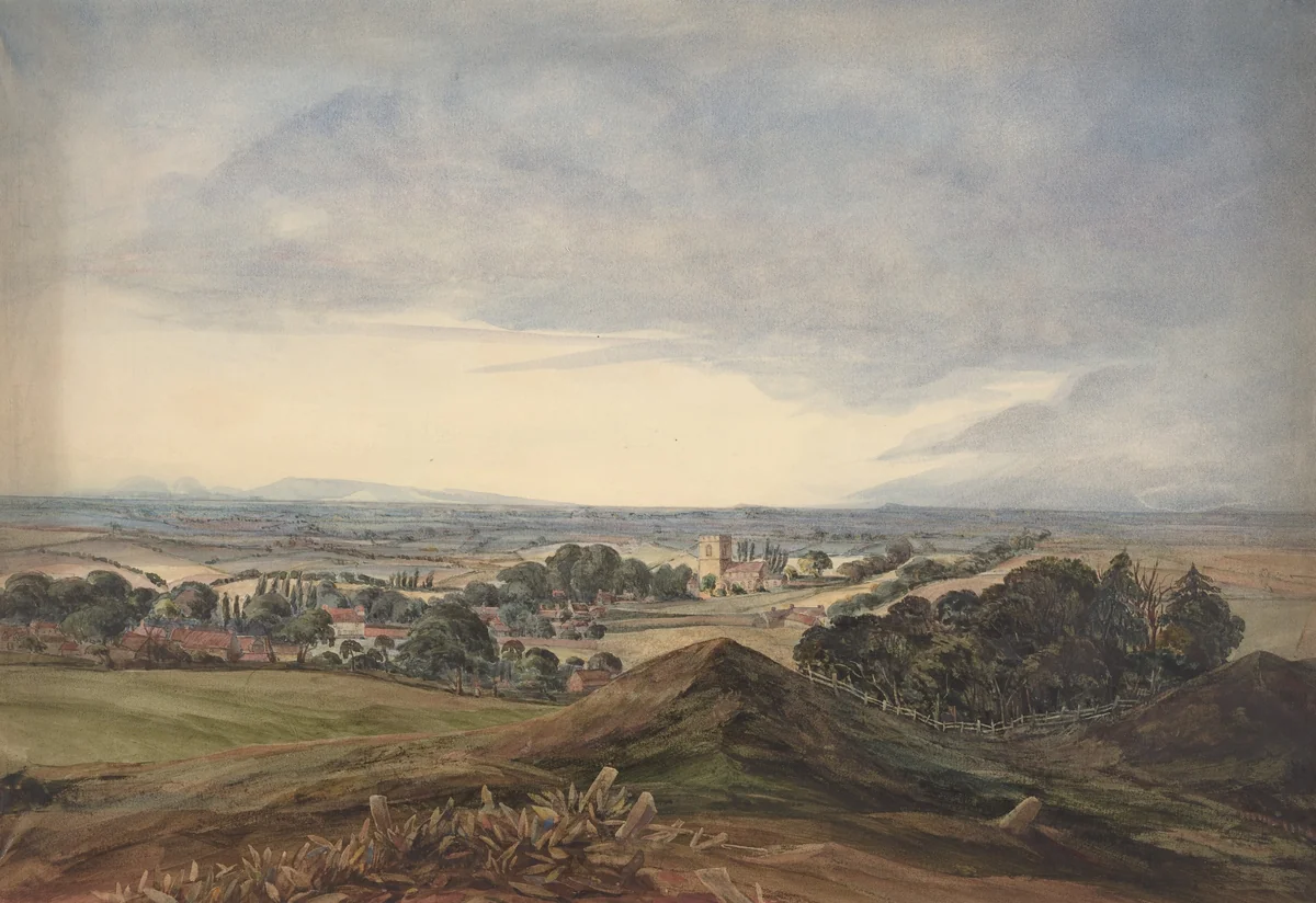 Hunworth Church by James Bulwer, drawing, 1794-1874