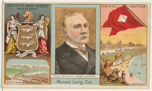 Governor Green, New Jersey, from "Governors, Arms, Etc." series (N133-1), issued by Duke Sons & Co. by W. Duke, Sons & Co., print, 1885-1892