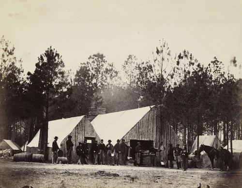Commissary Department, Head-Quarters Army of the Potomac by Timothy O'Sullivan, Alexander Gardner, photograph, 1864
