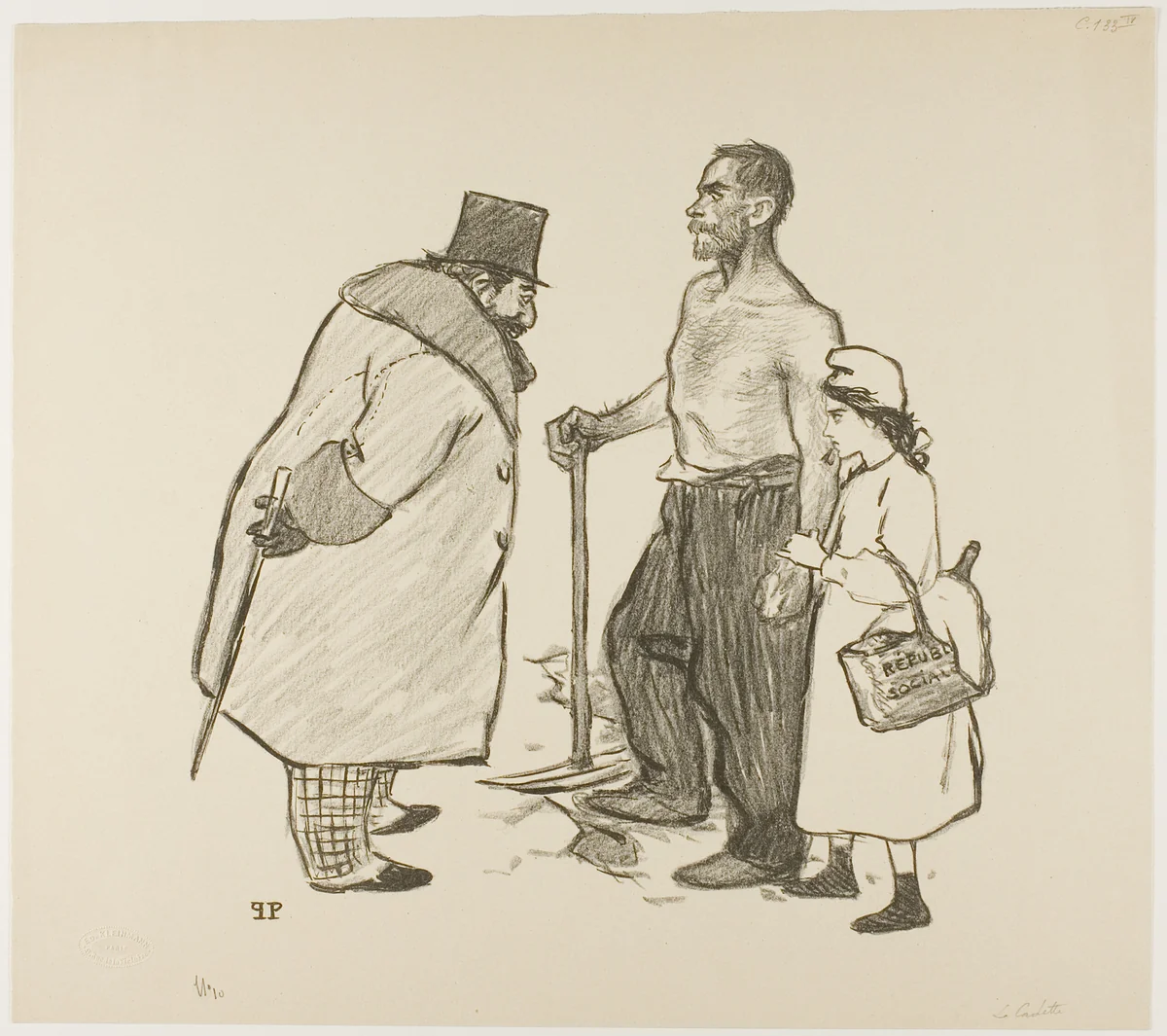 The Youngest Daughter by Théophile Alexandre Steinlen, print, 1894