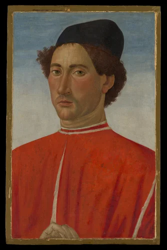 Portrait of a Man by Cosimo Rosselli, painting, 1481-1482