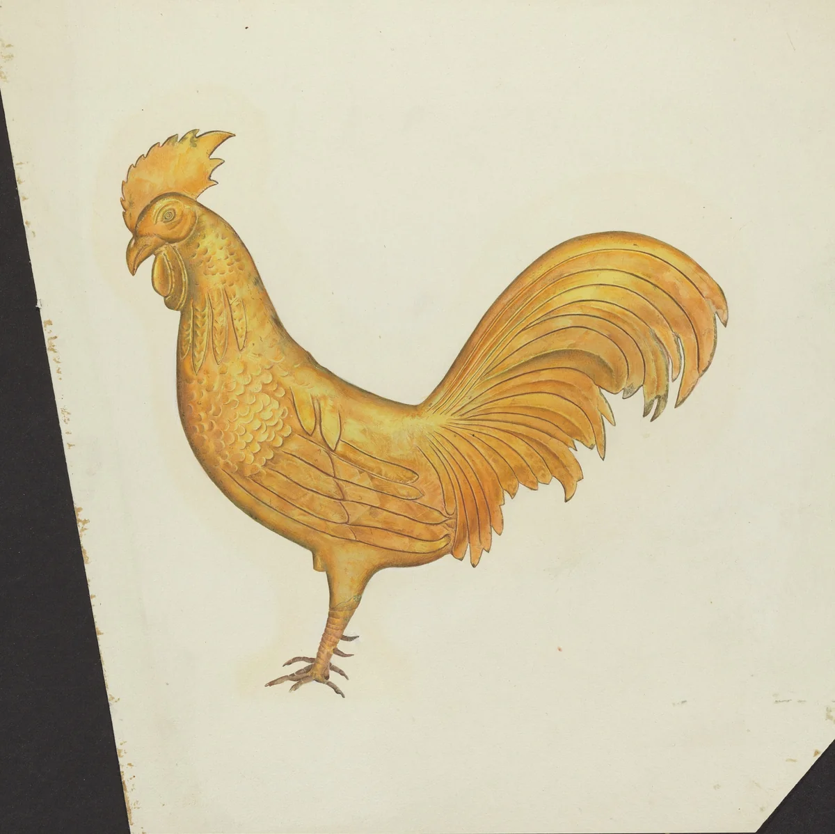 Cock Weather Vane by American 20th Century, index of american design, 1935-1942