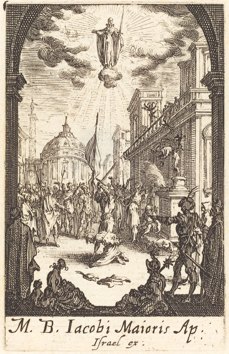 The Martyrdom of Saint James Major by Jacques Callot, print, 1634-1635