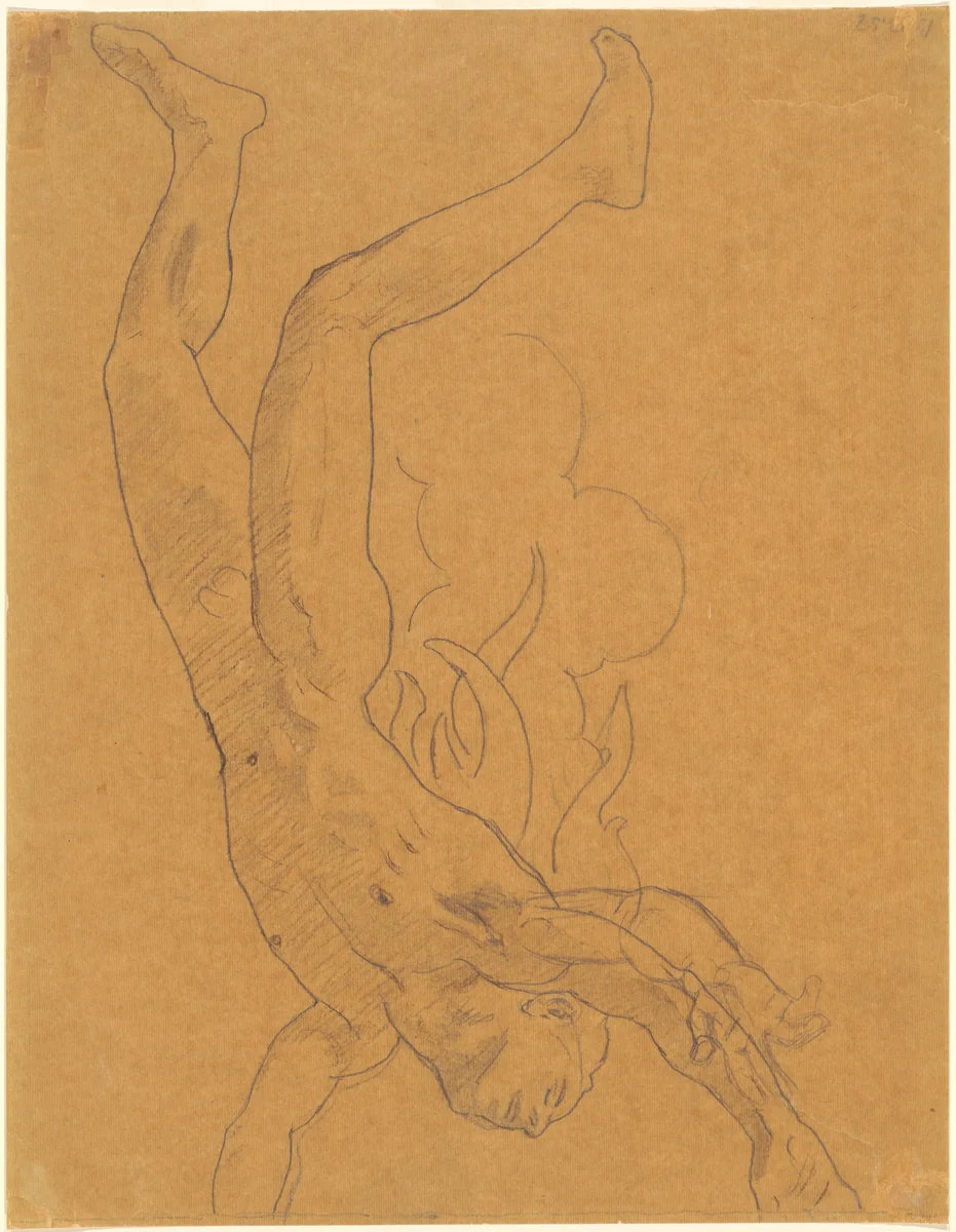 Study for "Phaethon" by John Singer Sargent, drawing, 1922-1925