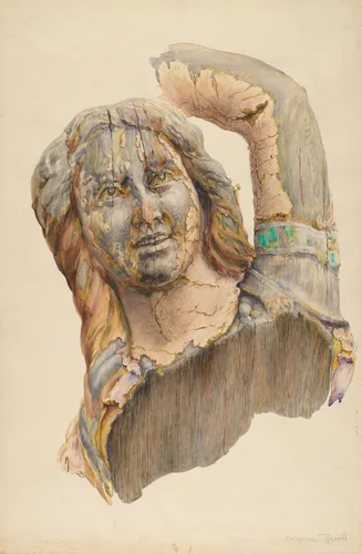 Circus Wagon Figure: Dancing Girl by Katharine Merrill, index of american design, 1938