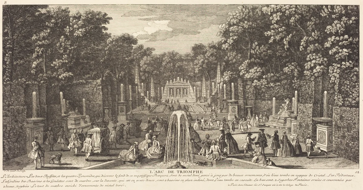 L'Arc de Triomphe by Jean-Baptiste Rigaud, print, 1681-1812