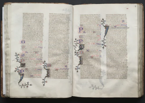 The Gotha Missal: Fol. 39r, Text by Master of the Boqueteaux, book, 1370-1380