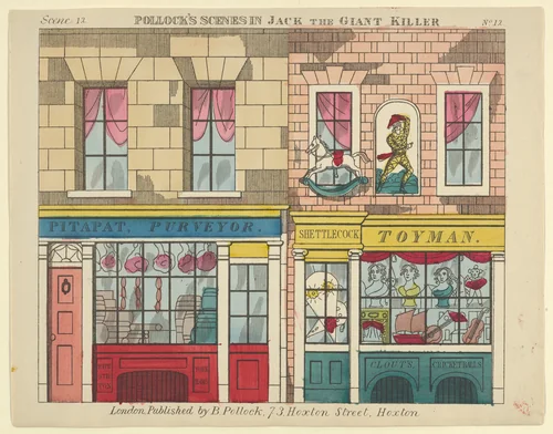 Scene 12, from Jack and the Giant Killer, Scenes for a Toy Theater by Benjamin Pollock, print, 1870-1890